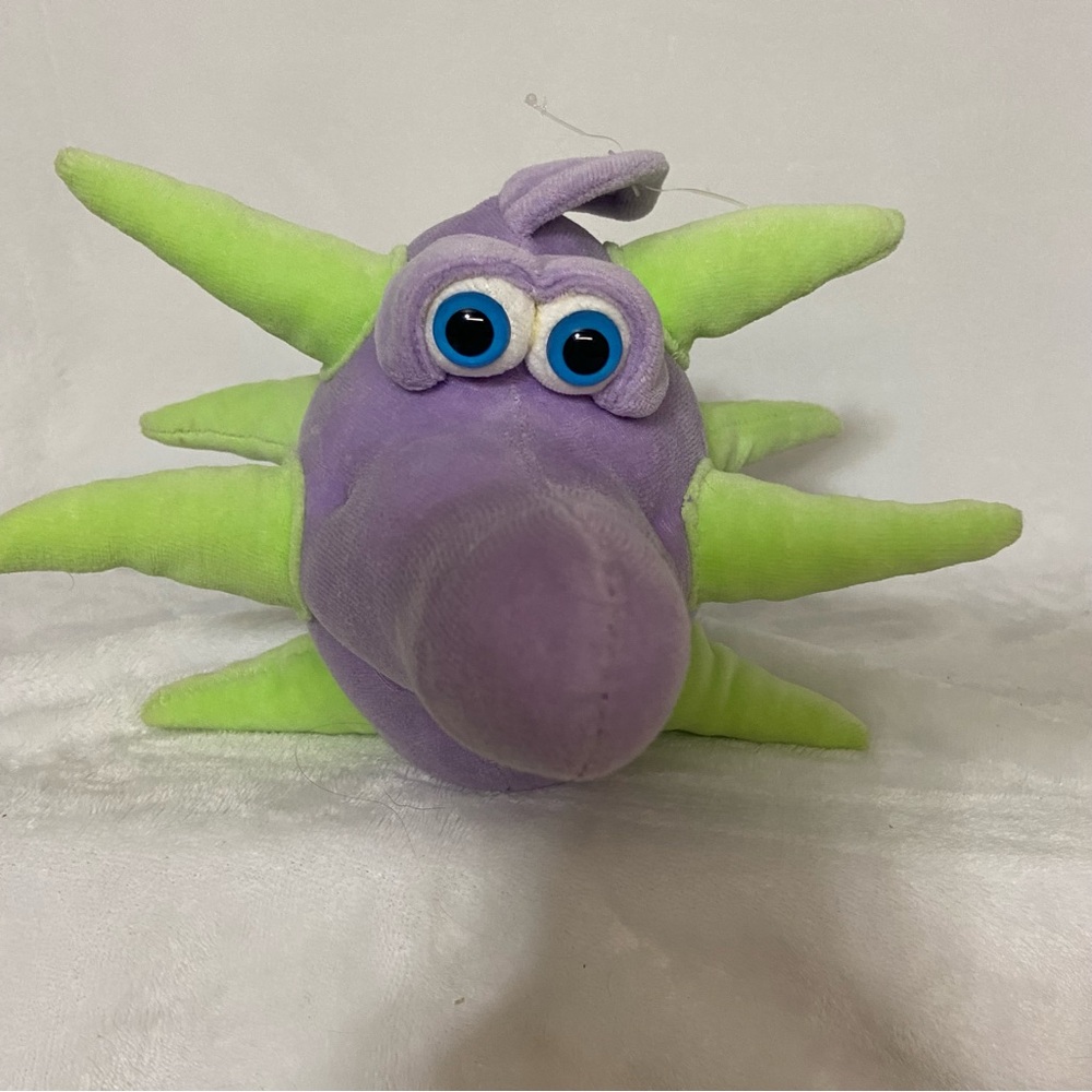 Funny Friends Jennifer Mazur Stuffed plush purple green spike fish